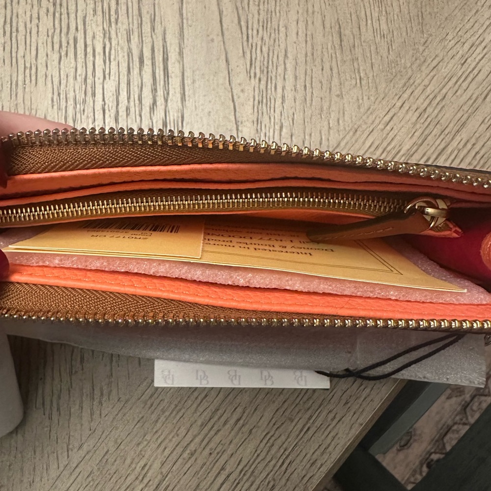 Dooney & Bourke Vibrant Orange Crossbody Bag and Wallet - Picture 7 of 7